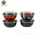 Disposable Black Microwavable Container Noodle Soup Bowl